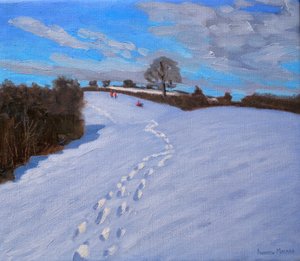 Footprints in the Snow, 2009 af Andrew Macara